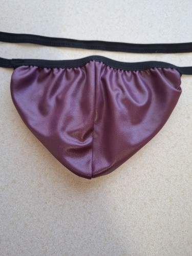 Mens purple wet - purple, posing