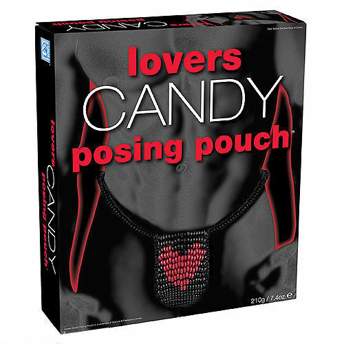 Red candy posing pouch edible - red,